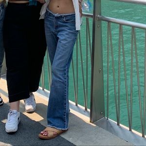 Express Low Waisted Low-Rise Flare Jeans